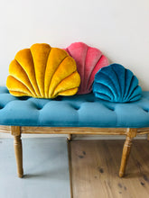 Load image into Gallery viewer, Large Shell Cushion - Teal - Special Order
