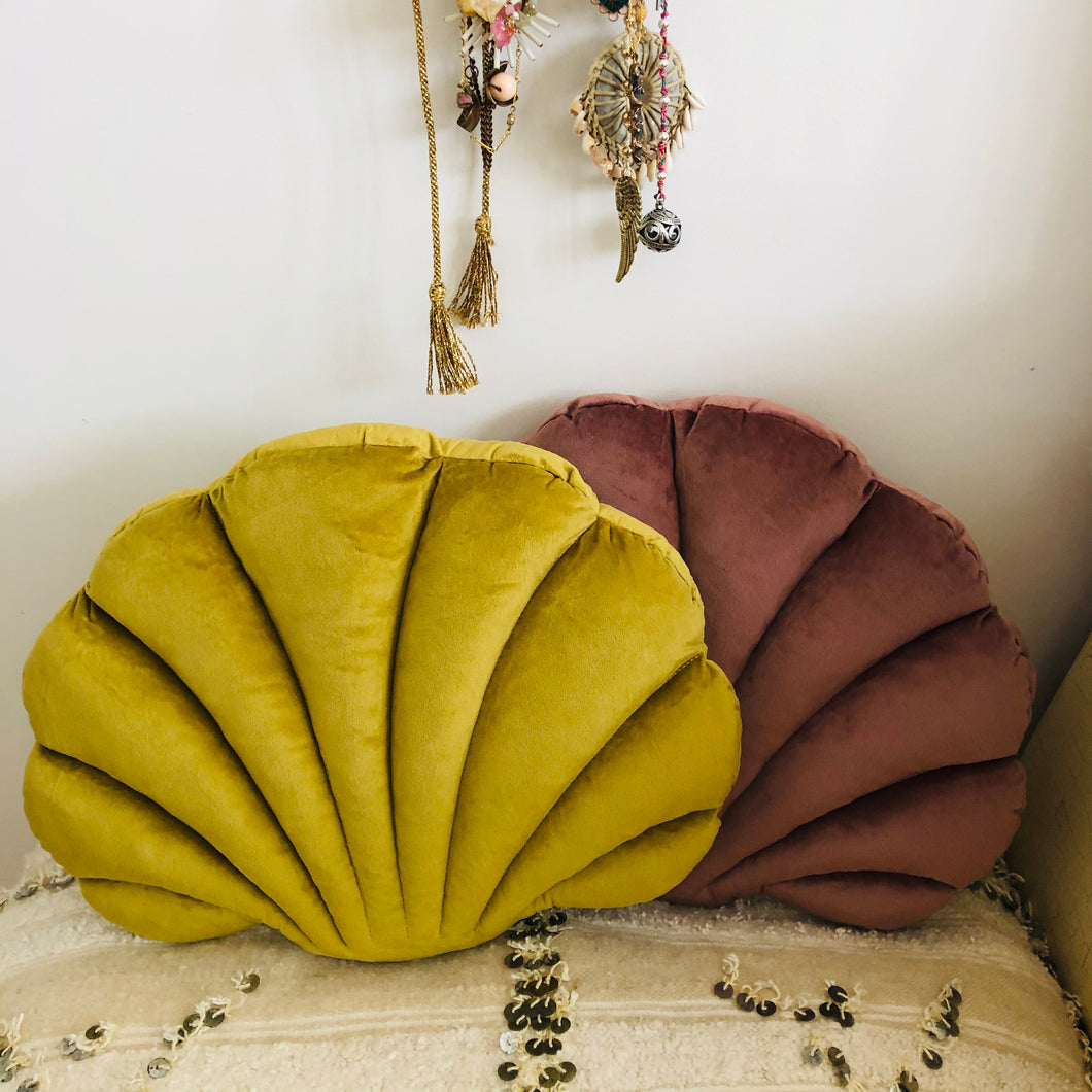 Shell Cushion - Antique Gold - Special Order