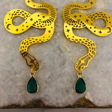 Load image into Gallery viewer, Jewel Snake Earrings - Gold
