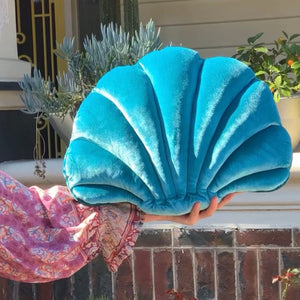 Large Shell Cushion - Teal - Special Order