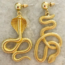 Load image into Gallery viewer, Snake Charmer Earrings - Gold

