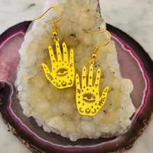 Load image into Gallery viewer, Lucky Palm Gold Earrings

